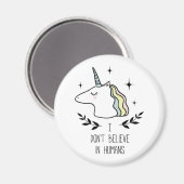 私は人間信じではない マグネット (正面/裏面)