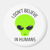 私は人間信じではない マグネット (正面)