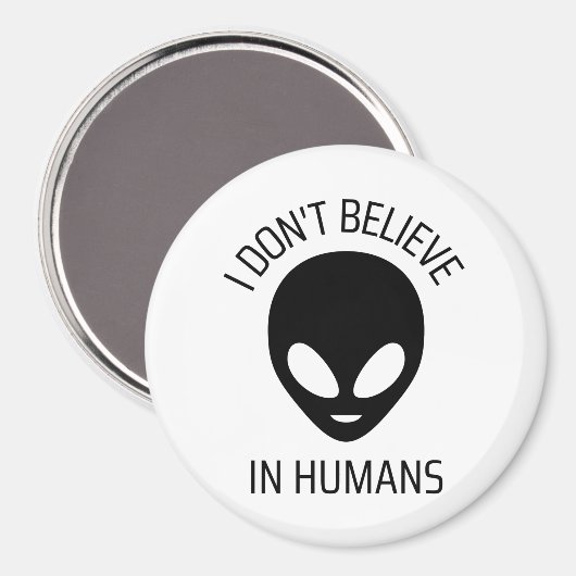 私は人間信じではない マグネット (正面/裏面)