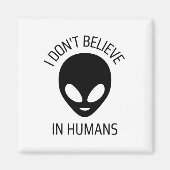 私は人間信じではない マグネット (正面)