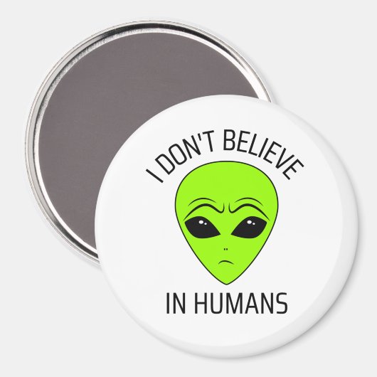 私は人間信じではない マグネット (正面/裏面)