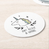 私は人間信じには入らない ラウンドペーパーコースター (アングル)