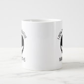 私は人間信じのコーヒマグではない ジャンボコーヒーマグカップ (正面)