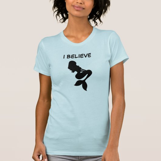 私は人魚で信じます Tシャツ (正面)