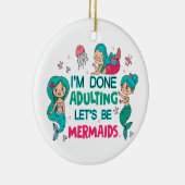 私は人魚になりましょうの姦淫を終えた セラミックオーナメント (右)