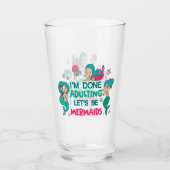 私は人魚になりましょうの姦淫を終えた タンブラーグラス (正面)