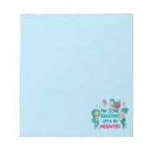 私は人魚になりましょうの姦淫を終えた ノートパッド (正面)