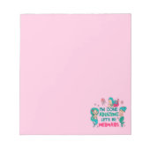 私は人魚になりましょうの姦淫を終えた ノートパッド (正面)