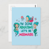 私は人魚になりましょうの姦淫を終えた ポストカード (正面/裏面)