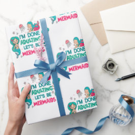 私は人魚になりましょうの姦淫を終えた ラッピングペーパー