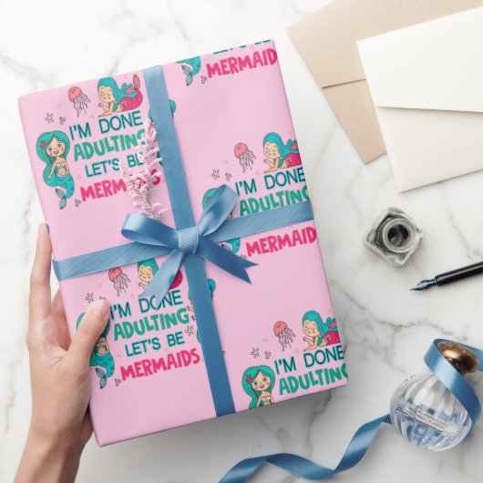 私は人魚になりましょうの姦淫を終えた ラッピングペーパー (ギフト)