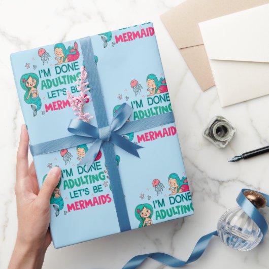 私は人魚になりましょうの姦淫を終えた ラッピングペーパー (ギフト)