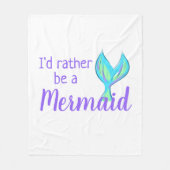 私は人魚のフリースブランケット フリースブランケット (正面)