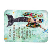 私は人魚アナイズニン引用文磁石でなければならない マグネット (横)