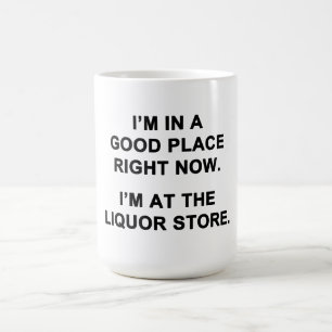 私は今いい場所にいる コーヒーマグカップ