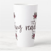 私は今すぐ読の(バラを持つ)ことができれば カフェラテマグ (正面)