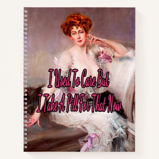 私は今その薬を飲む、ジョバンニのA絵画の薬 ノートブック (正面)