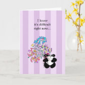 私は今それが難しいことは分かっている – 勇気付けられる カード (黄色い花)