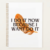 私は今それを行う私はモチベーション金ゴールド プランナー手帳 (正面)