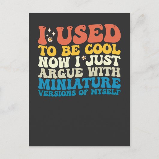 私は今はミニチュアクールを議論していた インビテーションポストカード (正面)