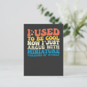 私は今はミニチュアクールを議論していた インビテーションポストカード (スタンド正面)