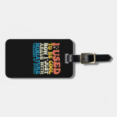 私は今はミニチュアクールを議論していた ラゲッジタグ (正面横)