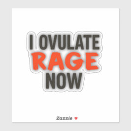 私は今は怒りを排斥する シール