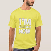 私は今は清潔おもしろい Tシャツ (正面)
