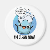 私は今は石鹸のパおもしろいン中毒にきれいだ マグネット (正面)