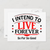 私は今までずっと良い生き方をするつもりです ポストカード (正面/裏面)