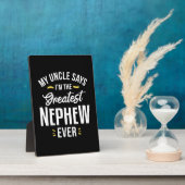 私は今までもっとも偉大も甥だ フォトプラーク (側面)