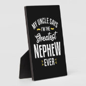 私は今までもっとも偉大も甥だ フォトプラーク (側面)