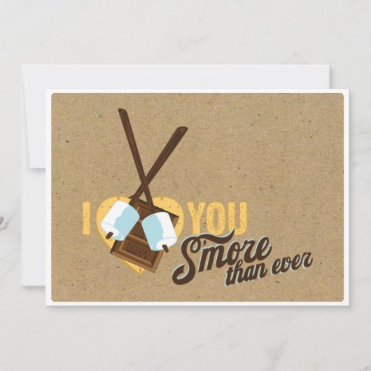 私は今まで以上にあなたを愛して – ウェディングシャワー 招待状 (正面)