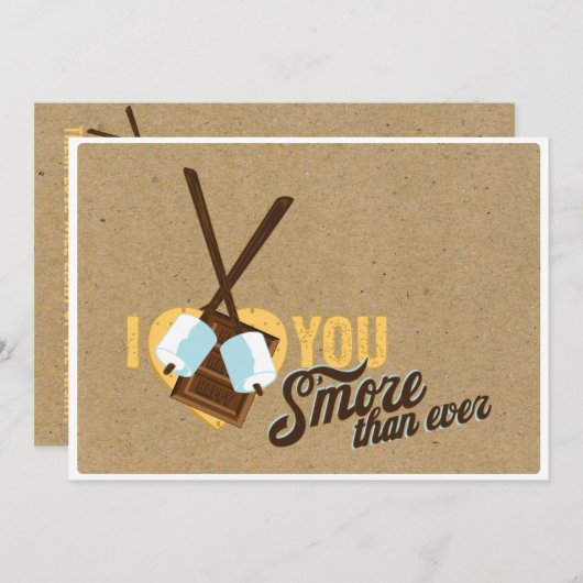 私は今まで以上にあなたを愛して – ウェディングシャワー 招待状 (正面/裏面)