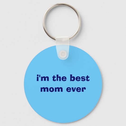 私は今まで最高のお母さん キーホルダー (正面)