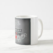 私は今まで最高のも先生だ コーヒーマグカップ (正面右)