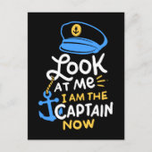 私は今キャプテンだ - ボートキャプテンへのギフト ポストカード (正面)