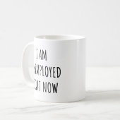 私は今失業している コーヒーマグカップ (正面左)