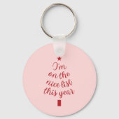 私は今年は正しいリストに載っている キーホルダー (裏面)