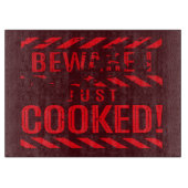 私は今料理したばかりなのに気をつけなさい カッティングボード (正面)