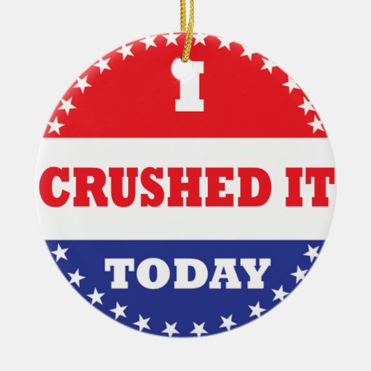 私は今日それを壊した セラミックオーナメント (正面)