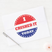 私は今日それを壊した ラウンドシール (封筒)