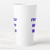 私は今日だけ嬉しいラテマグカップ カフェラテマグ (正面)