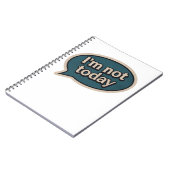 私は今日ではない ノートブック (左側)