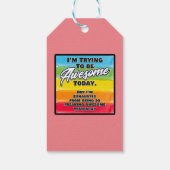 私は今日になろうとしてい素晴らしる ギフトタグ (裏面)