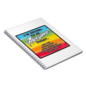 私は今日になろうとしてい素晴らしる ノートブック (右側)