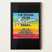 私は今日になろうとしてい素晴らしる プランナー手帳 (裏面)