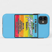 私は今日になろうとしてい素晴らしる Case-Mate iPhoneケース (裏面(横))