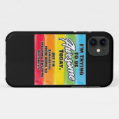 私は今日になろうとしてい素晴らしる Case-Mate iPhoneケース (裏面(横))