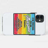 私は今日になろうとしてい素晴らしる Case-Mate iPhoneケース (裏面(横))